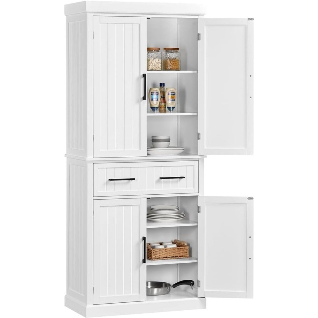 Mobile contenitore bianco con cassetti struttura in metallo