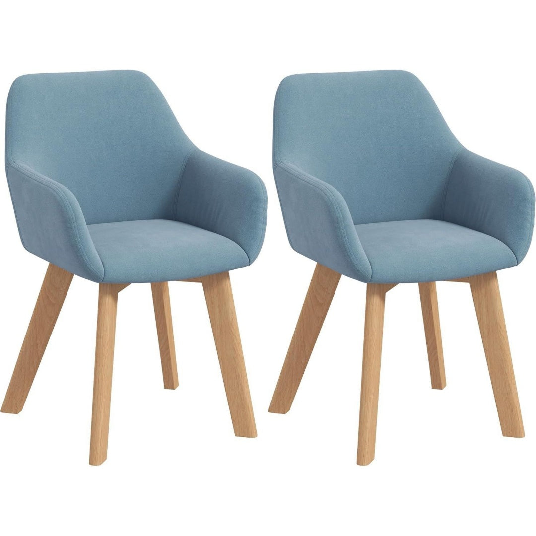 Arredo per soggiorno con braccioli rivestimento in velluto blu