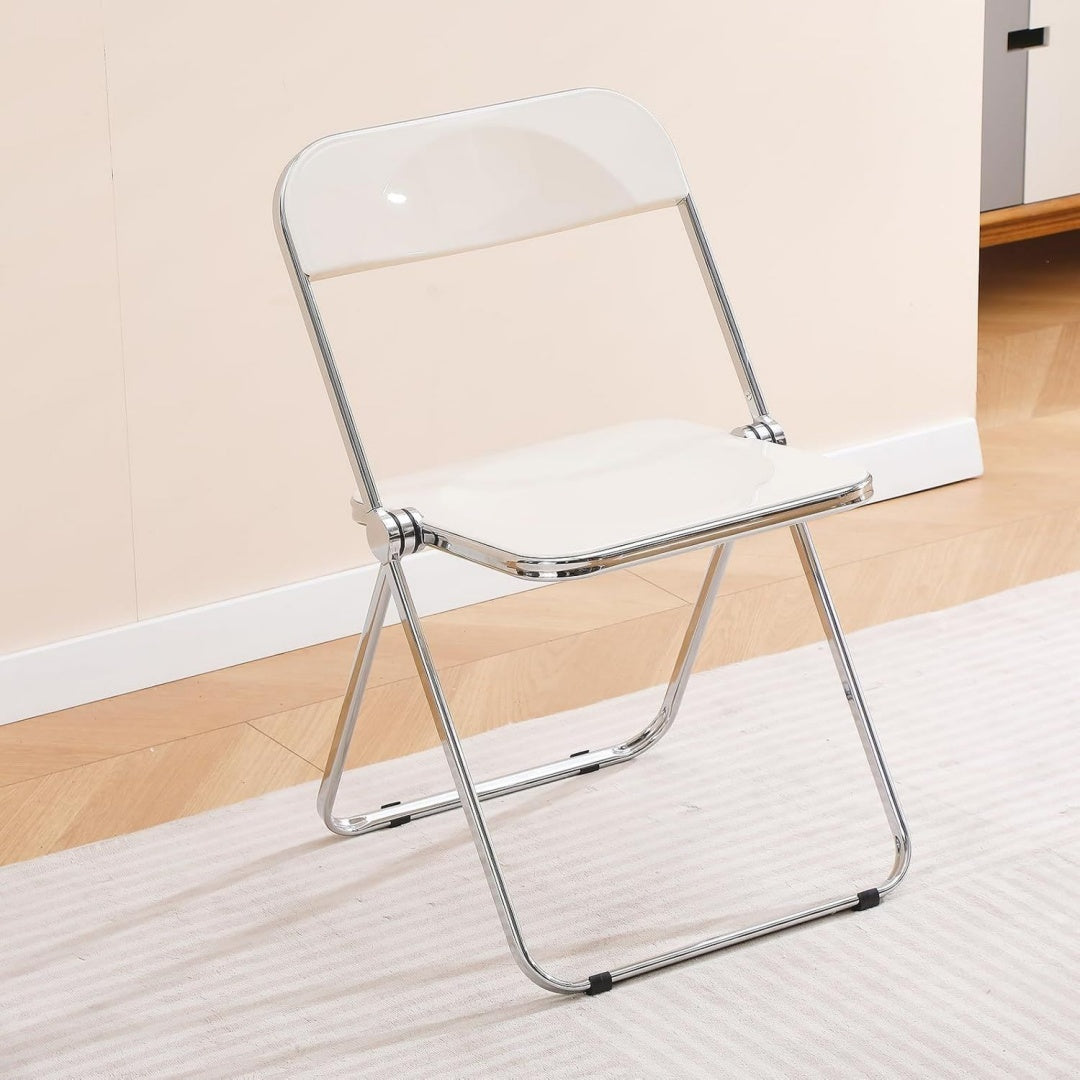 Arredo per soggiorno pieghevole struttura in acciaio bianco