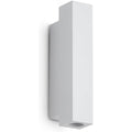 Arredo per soggiorno con illuminazione LED struttura in metallo bianco