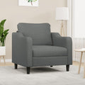 Seduta lounge con braccioli struttura in metallo grigio scuro