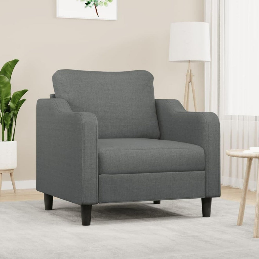 Seduta lounge con braccioli struttura in metallo grigio scuro