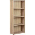 Mobile libreria regolabile con ripiani rovere