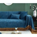 Divano da soggiorno Copridivano Copridivani Motivo Floreale Nappe blu