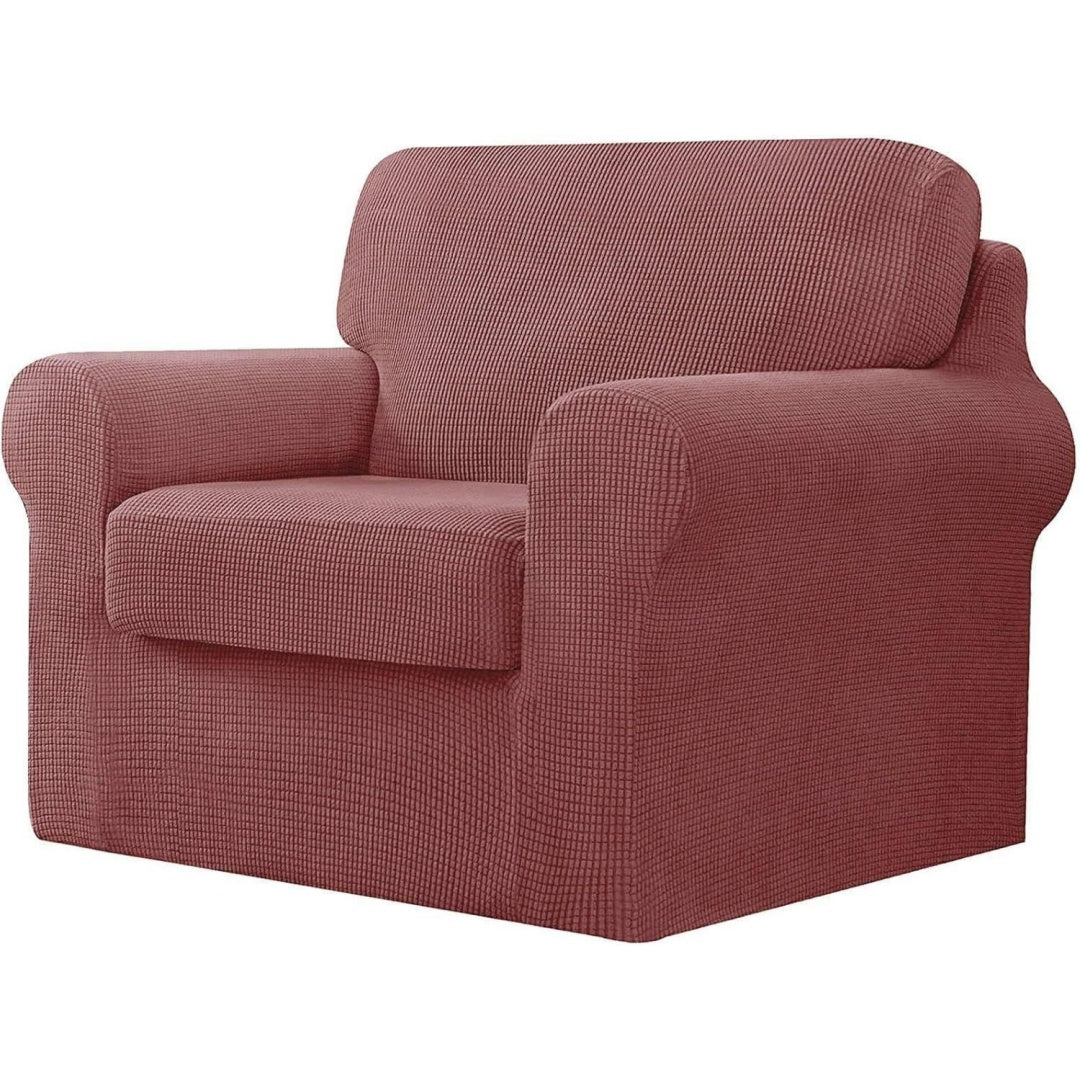 Divano confortevole Copripoltrona Pezzi Coprisedie, copridivano Elasticizzato rosa